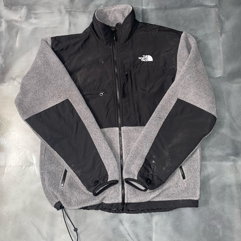 The North Face Gray Denali Fleece Vented Jacket Sweater Full Zip Medium
